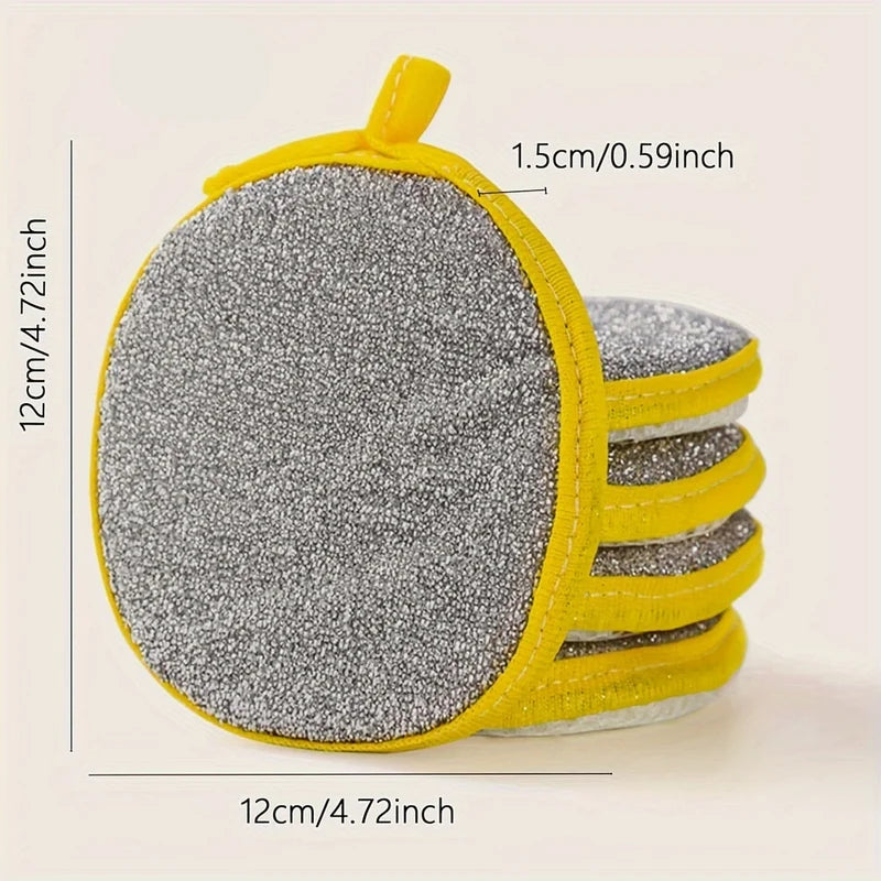 Double-Sided Dishwashing Sponges Set - Reusable Kitchen Cleaning Tools, 5 or 10 Pieces