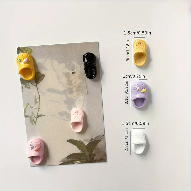 Mini Slippers Resin Fridge Magnet Cute Home Decor Magnet Set