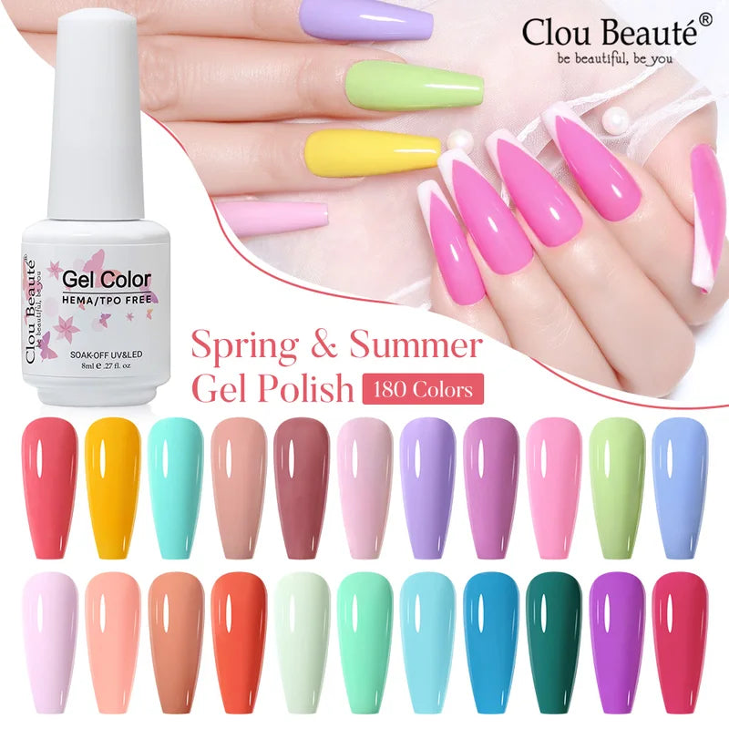 Semi-Permanent UV Gel Nail Polish - High Pigment Long Lasting for Nail Art