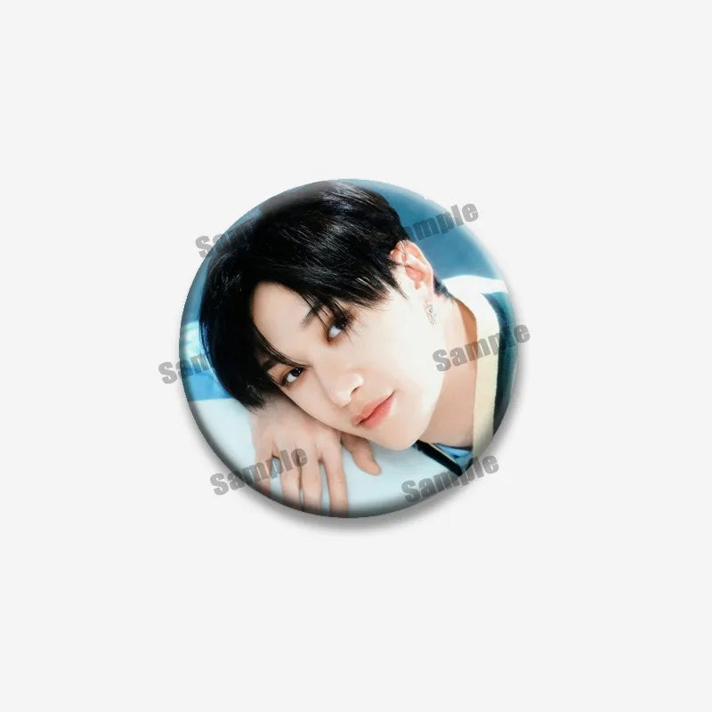 Kpop Boys Band Coin Badge Lapel Pin Jewelry for Fans - Multiple Colors & Sizes