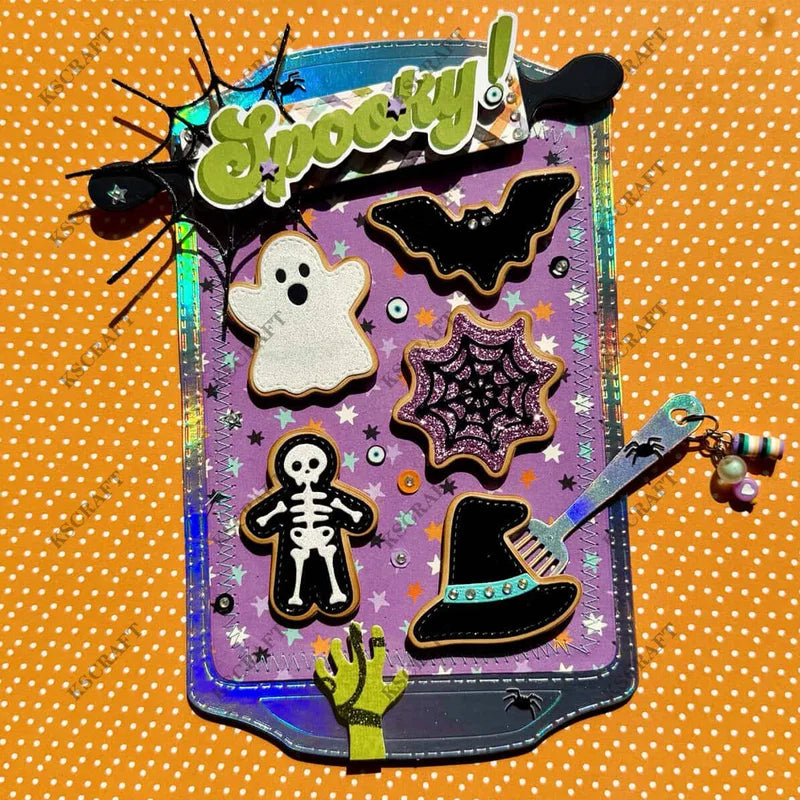 Halloween Cookie Cutting Dies and Stencils for DIY Scrapbooking and Card Making