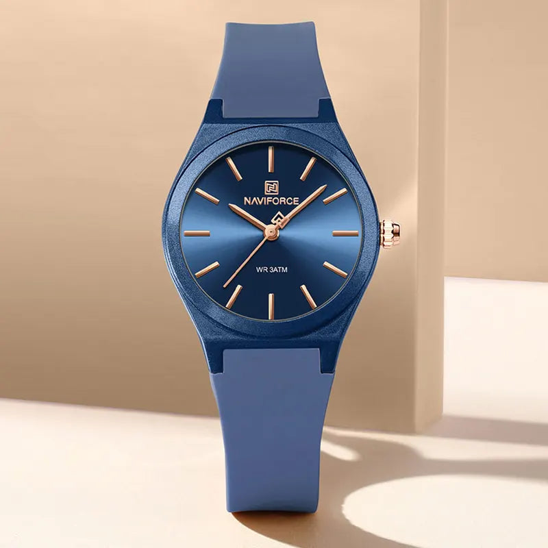 Women’s Quartz Sport Watch with Silicone Strap - Fashion Dress Wristwatch, Water Resistant