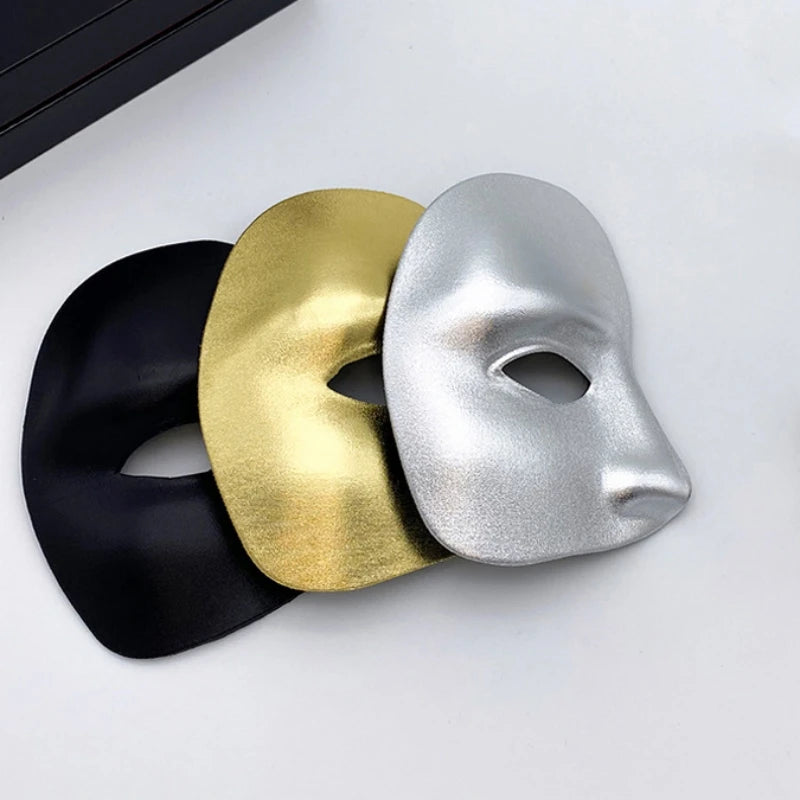 Half Face Masquerade Mask for Party Dance Halloween Unisex Costume Accessory