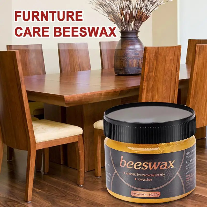 Beeswax Furniture Polish and Wood Floor Cleaner - Natural Wax for Furniture Care
