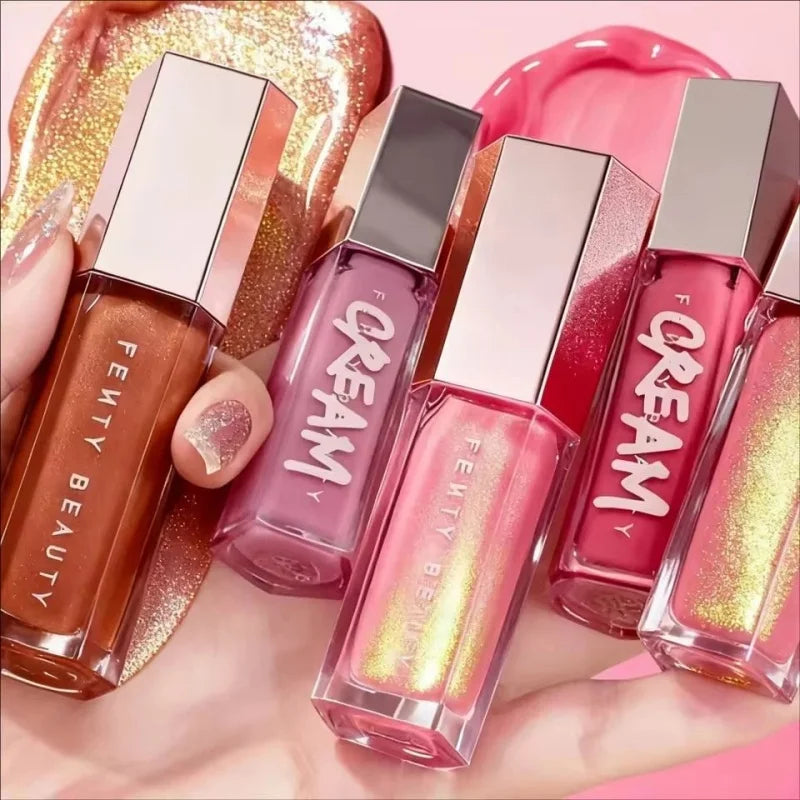 Multicolored Lip Gloss Set - Moisturizing Lip Plumper & Highlight Stick