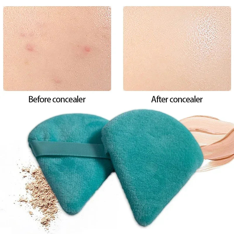 Velvet Triangle Makeup Sponge Set - Washable Foundation Powder Blush Tool
