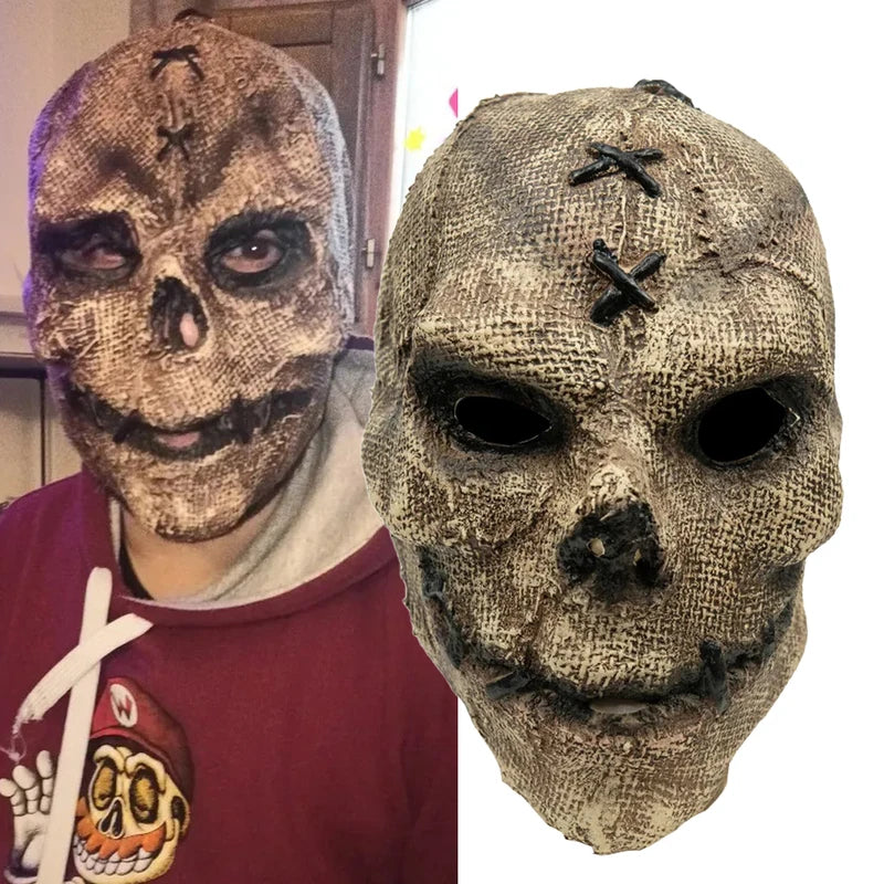Halloween Killer Skull Mask Latex Costume Prop Scary Skeleton Mask for Party & Cosplay