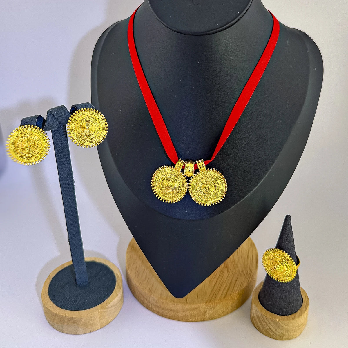 Fashion Jewelry Set with Necklace Earrings Ring Pendant for Wedding Bridal Party Gift