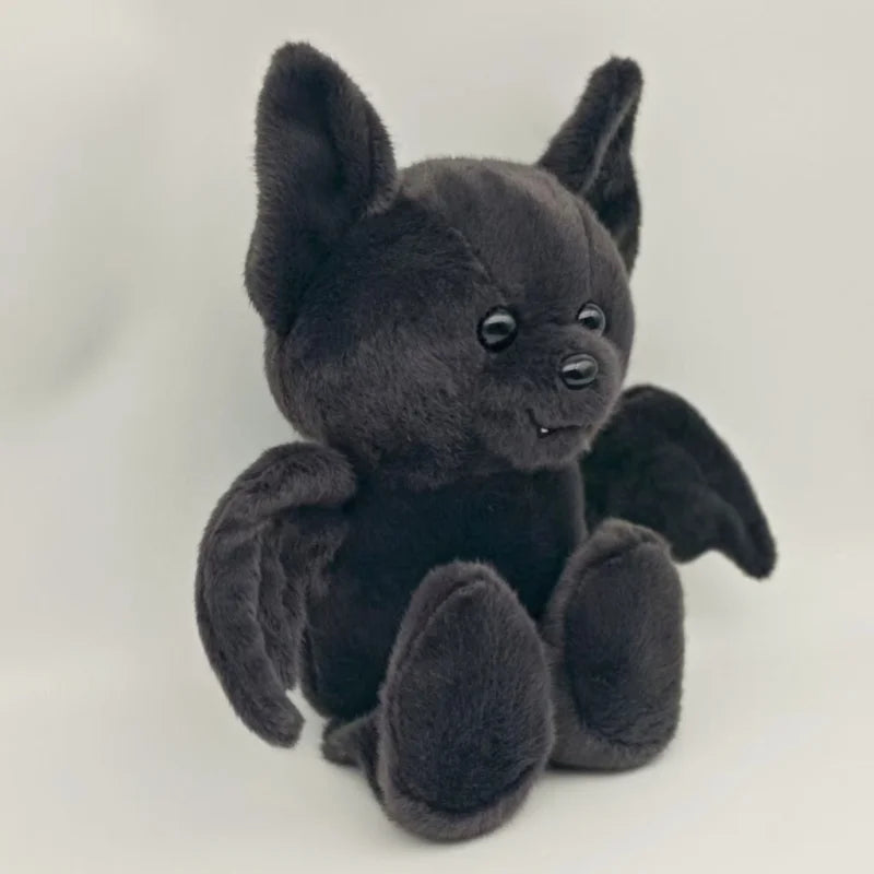 Halloween Black Bat Plush Toy - Soft Cartoon Stuffed Animal for Party Decorations & Gifts