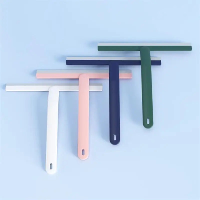 Durable Silicone Shower Squeegee for Water Removal on Glass & Tiles