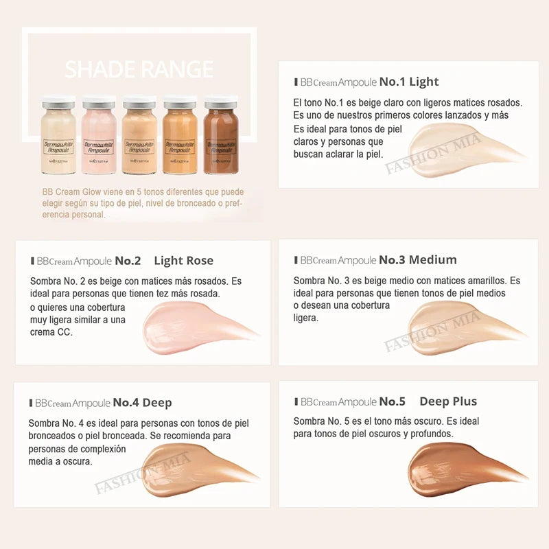 Korea BB Cream Glow Pigment Foundation & Concealer Kit - Long-Lasting Moisturizing Skin Care