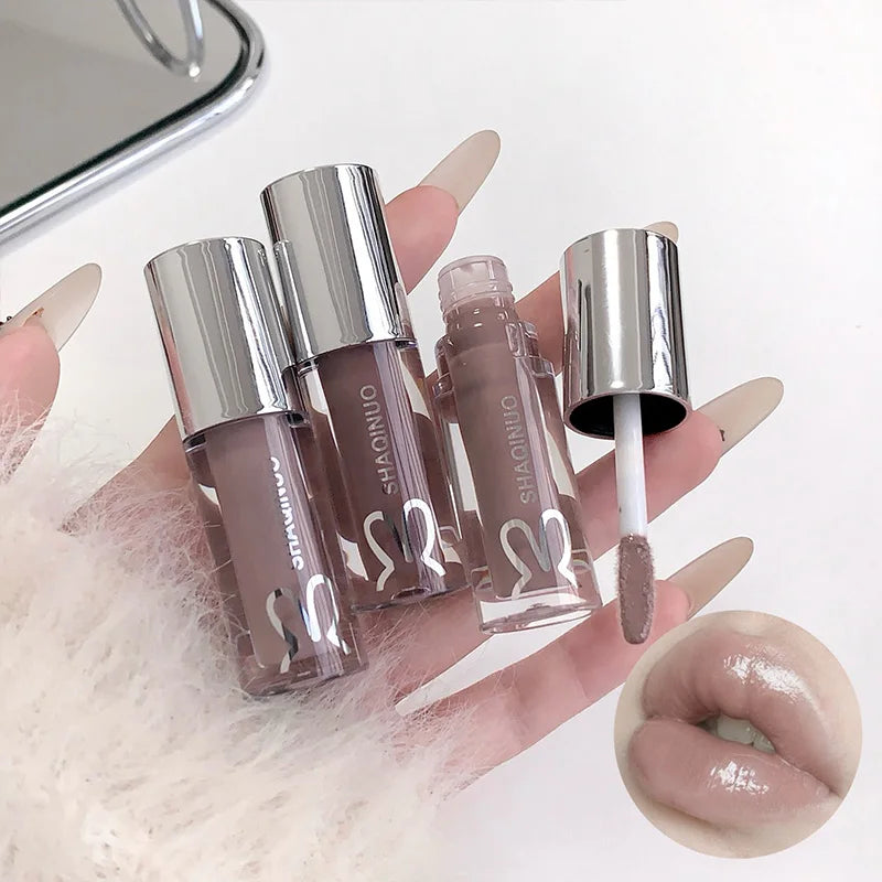 Moisturizing Lip Oil Gloss with Mirror Effect - 5 Colors, Long-Lasting Hydration & Brightening