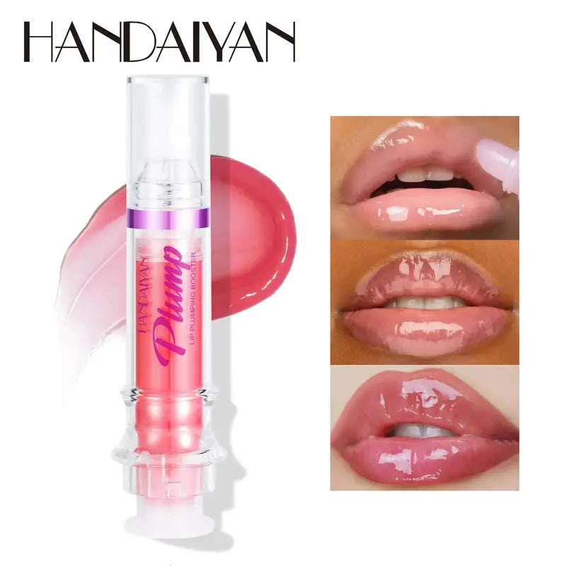 Lip Plumper Gloss Moisturizing Lip Oil Enhancer with Vitamin E - Water Shine Boost