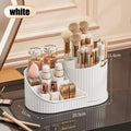 360° Rotating Makeup Organizer with Brush Holder - Large Cosmetic Storage for Skincare Perfumes & Lotions