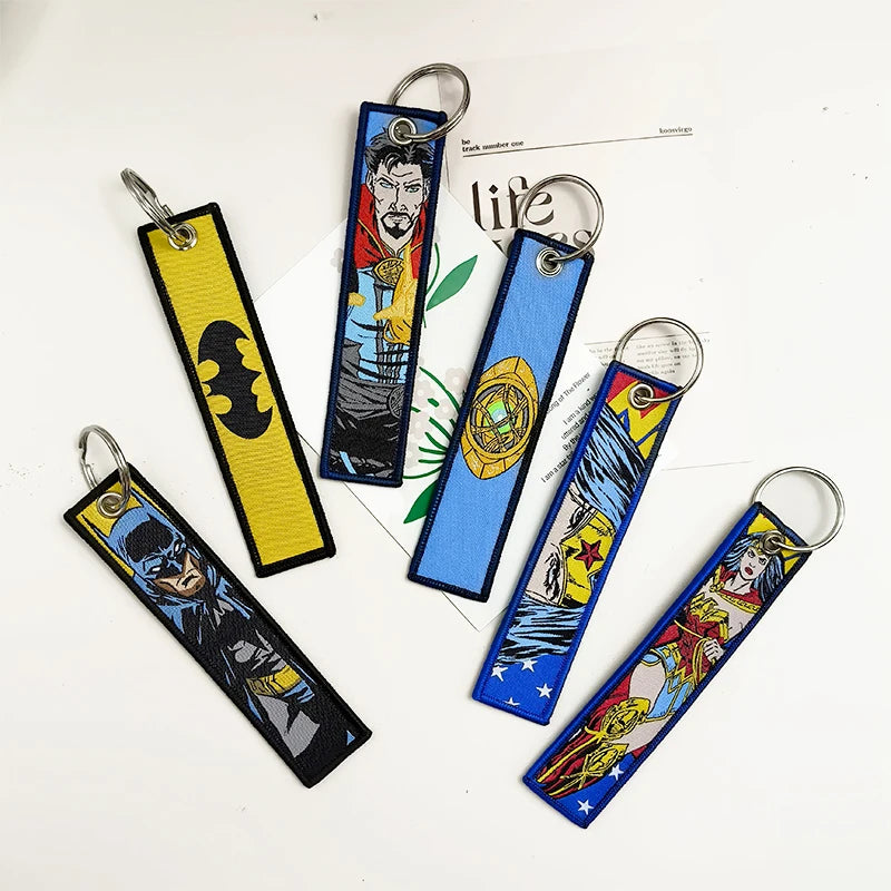 Anime Key Chains for Fans - Manga Embroidery Fashion Key Tag Gift Accessory