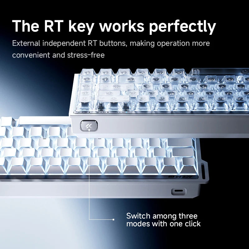 Gaming Keyboard RGB Mechanical Wired 0.001mm Ultralow Latency 8KHz Polling Rate