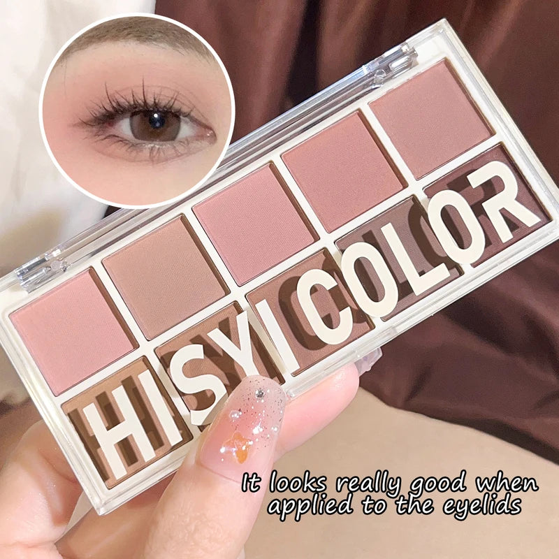 Multicolor Pearl & Matte Eyeshadow Palette - Sparkling & Gentle Finish