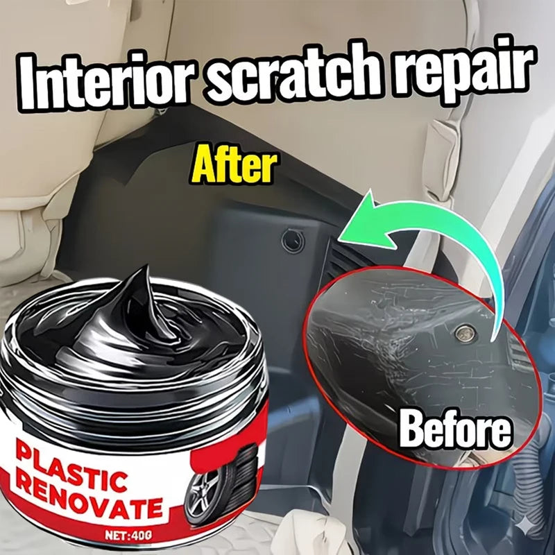 Plastic Polishing Paste for Car and Furniture Scratch Repair - Multiple Colors