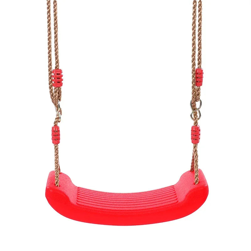 Kids Garden Swing Flying Toy with Adjustable Rope Indoor Outdoor Rainbow Seat