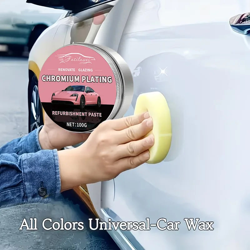 Car Wax Scratch Repair & Gloss Enhancer - Aluminum-Based Brightness Restorer