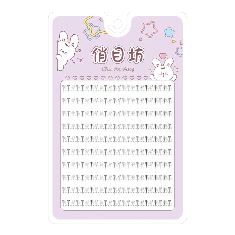 False Eyelash Segments 10 Rows 5-7mm Natural Lower Lashes Makeup Tool