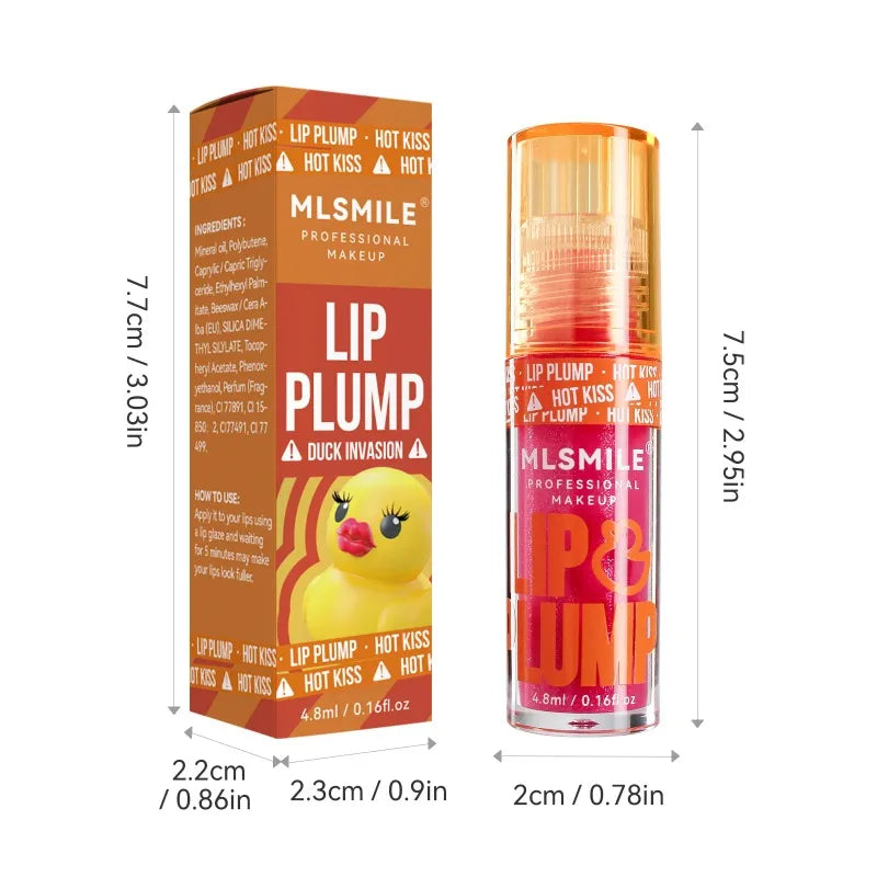 Moisturizing Lip Gloss Set with Long-Lasting Plump & Pearl Finish - Water-Based Lip Oil