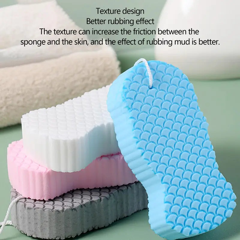 Magic Exfoliating Bath Sponge for Children & Adults - Soft Body Cleaner & Peeling Brush