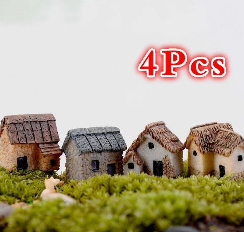 Miniature Fairy Garden Figurines Set - Resin Animal Decorations for Home & Dollhouse