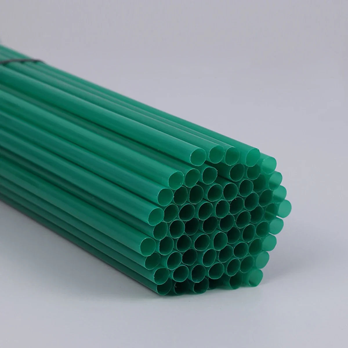 100 Pcs Colorful Reusable Plastic Drinking Straws for Parties & Events