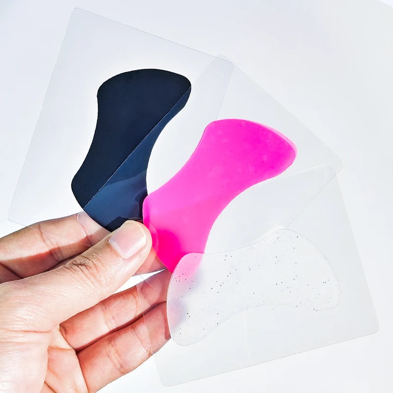 Reusable Silicone Eye Pads for Lash Lift & Eyelash Extensions - Black, Ivory, Brown