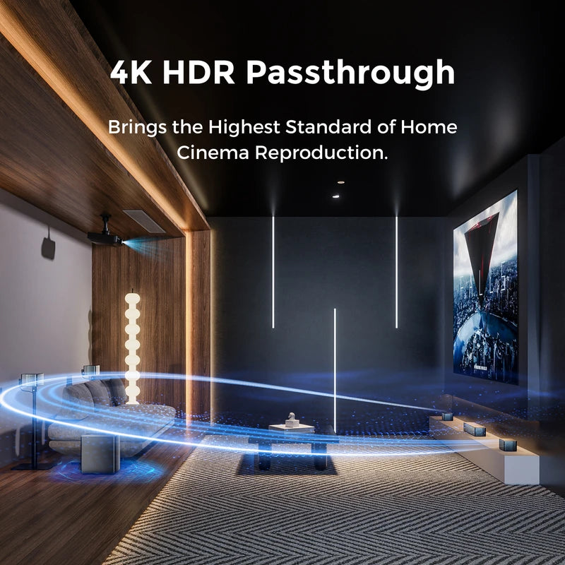 7.1ch Dolby Atmos Soundbar with Wireless Subwoofer and Surround Speakers - Home Theater System