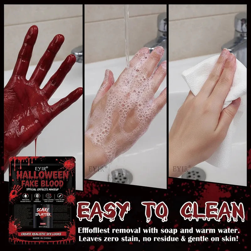 Fake Blood Gel SFX Makeup for Horror Costume & Themed Effects 50ml