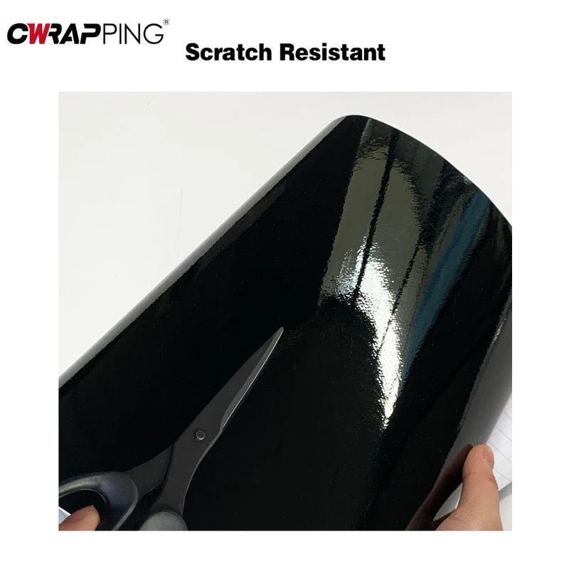 Glossy Vinyl Car Wrap Film - Self-Adhesive Bubble-Free Auto Decal Wrap