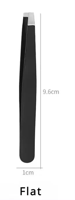 Professional Stainless Steel Precision Tweezer - Slant Tip Eyebrow & Beard Grooming Tool