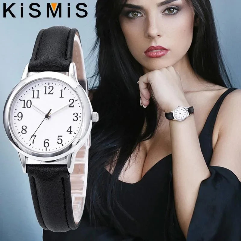 Women Quartz Watch with Simple Dial and Thin Bracelet - Casual & Stylish Ladies Wristwatch