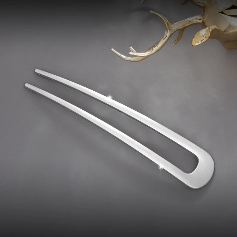 Elegant Silver Gold Color Shell Enamel Hairpin for Women Hair Accessories
