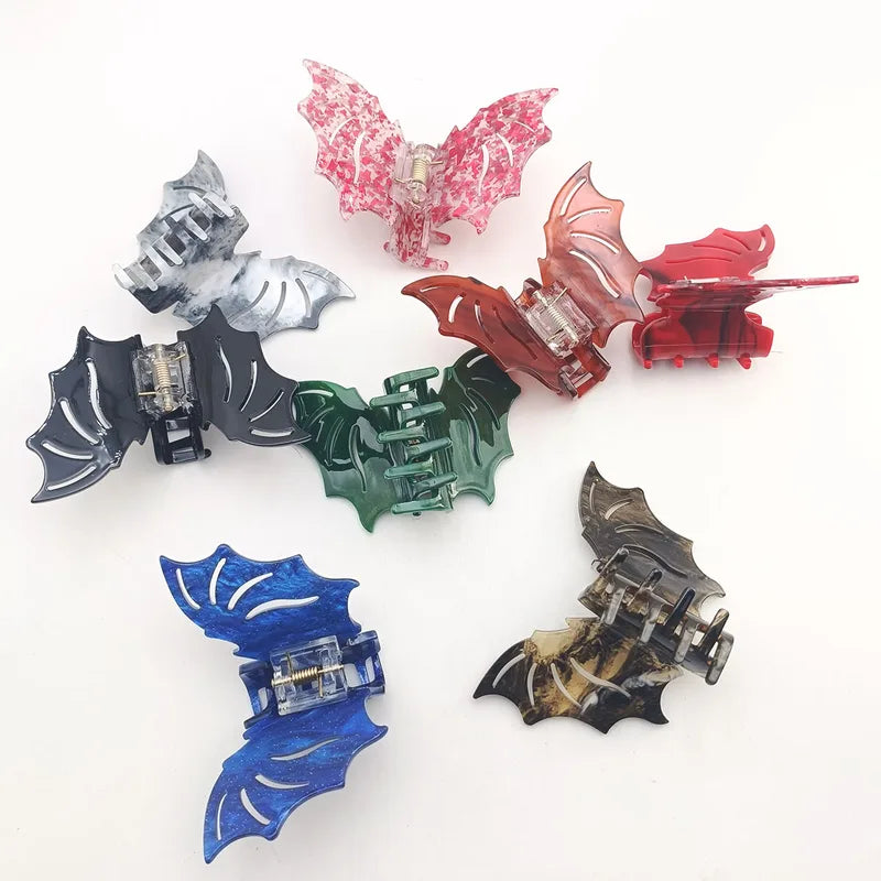 Bat-Shaped Halloween Hair Accessory for Women - Updo Festival Hair Grab