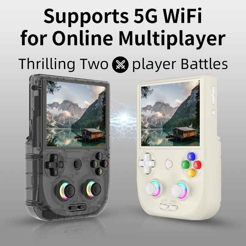 Retro Handheld Gaming Console with 4-Inch Touch Screen, WiFi, 5500mAh Battery