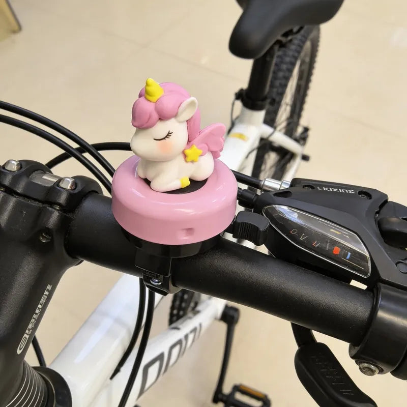 Universal Loud Cartoon Unicorn Bicycle Bell for Kids Safe Cycling Accessory