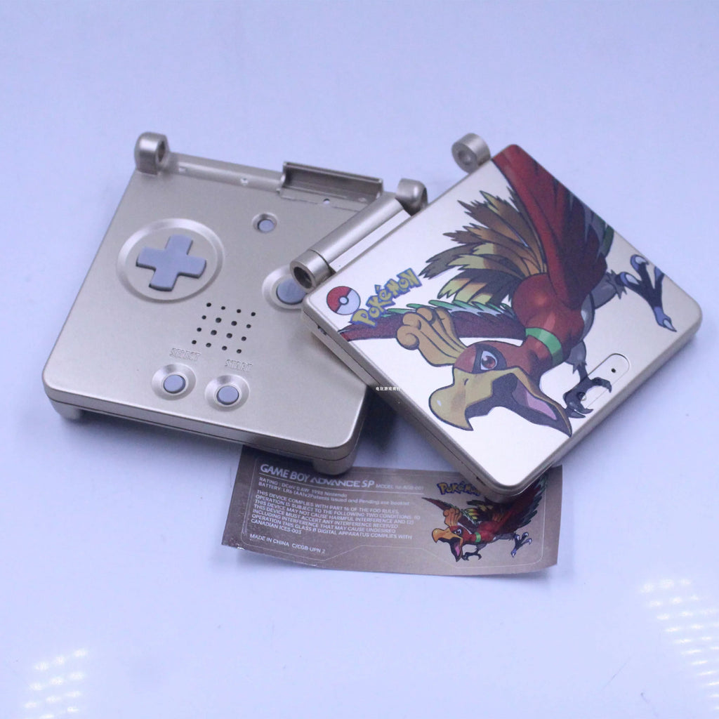 GBA SP Shell & Packaging Set for DIY Replacement with Screws & Labels - Multiple Colors