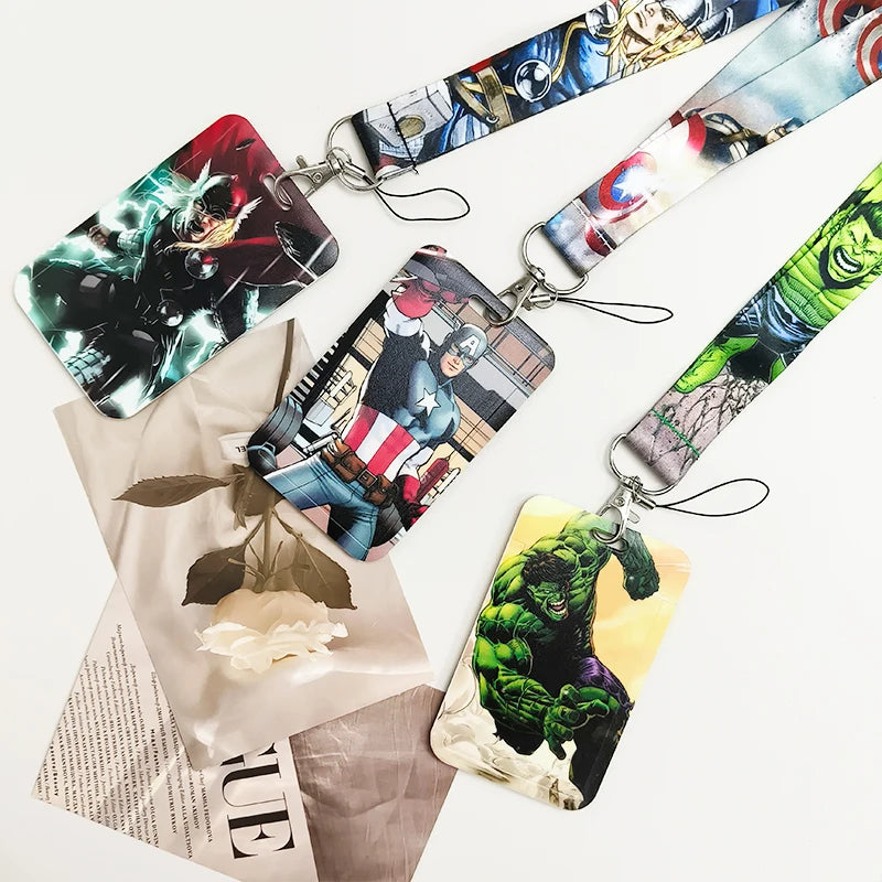 Anime Credential Holder Lanyard for ID Badge Keys & Card Accessories
