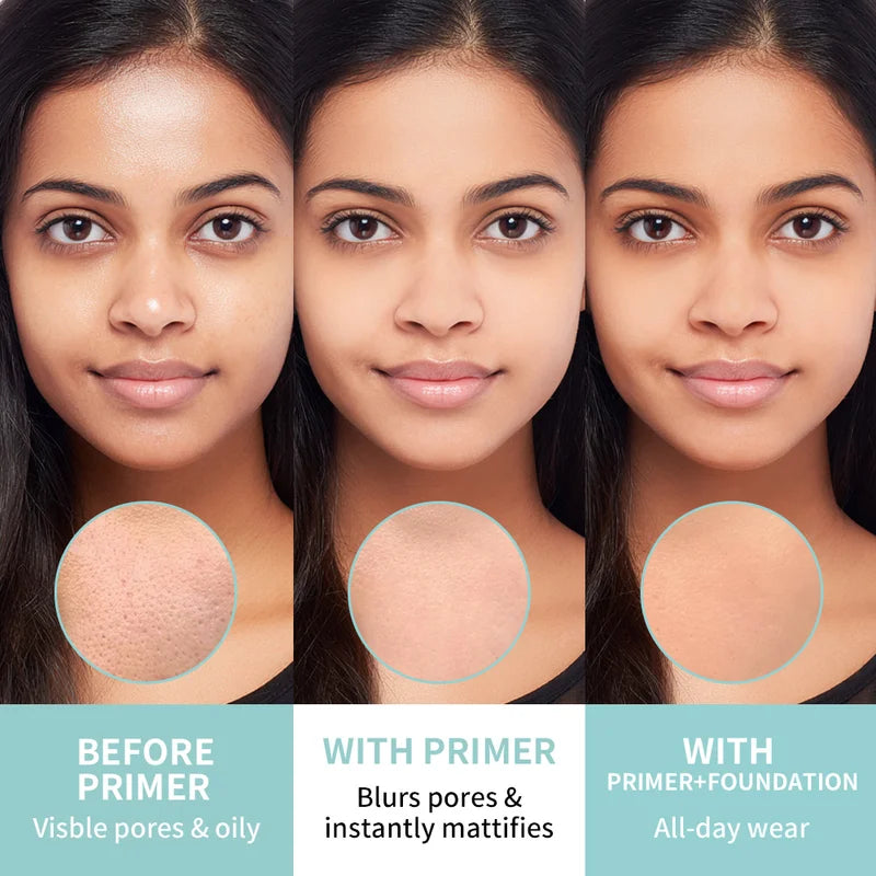 Face Primer Cream for Pores Oil Control Moisturizing Base Makeup