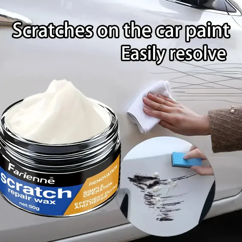 Fast Acting Car Scratch Repair Wax - Professional Paint Restorer for Minor Scratches