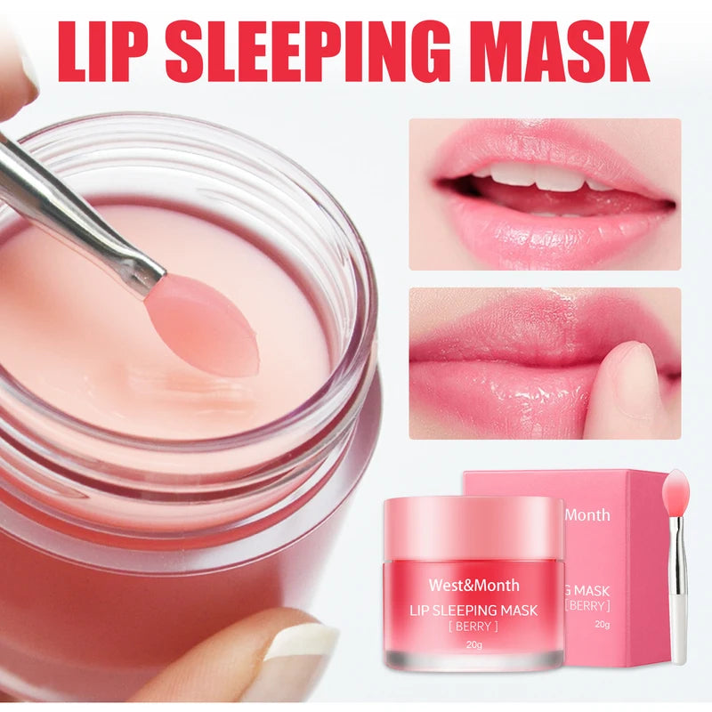 Berry Lip Sleeping Mask - Hydrating Nourishing Lip Balm for Night Care