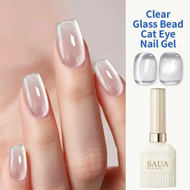 Super Bright Magnetic Cat's Eye Nail Polish Kit - UV/LED Gel Overlay Primer