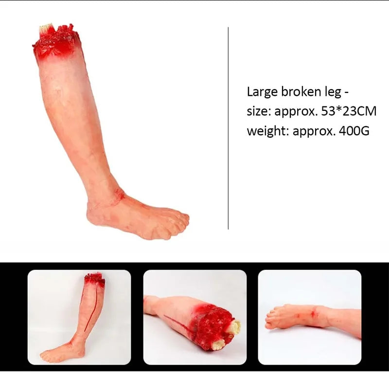 Halloween Bloody Hand Prop - Realistically Sized Scary Yard Decor for Haunted House