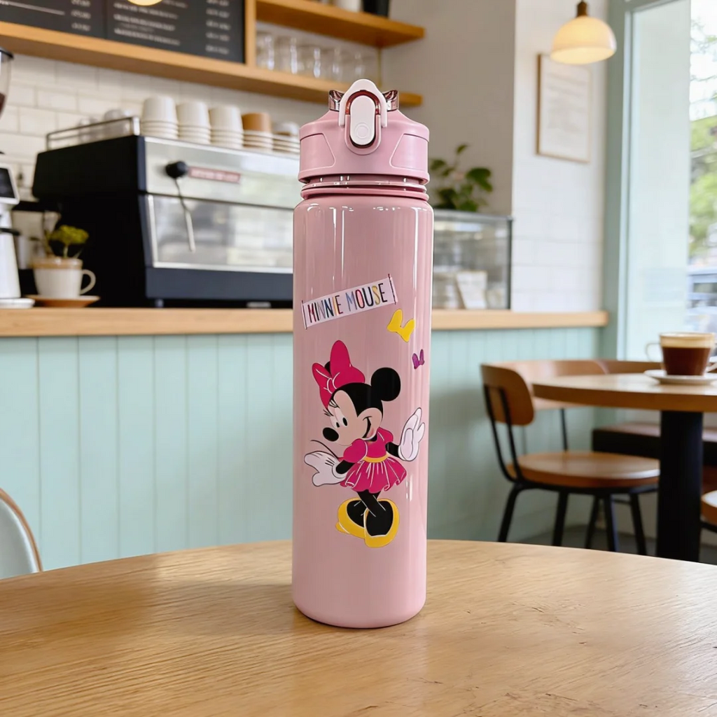 Large Capacity Cartoon Water Bottle - Reusable Leakproof Hydration Cup