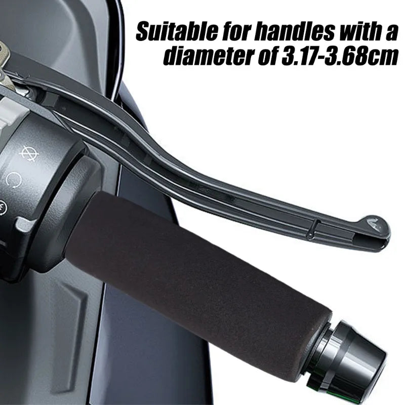Universal Soft Foam Handlebar Grips for Motorbike Motorcycle Anti-Vibration Comfort Sleeves