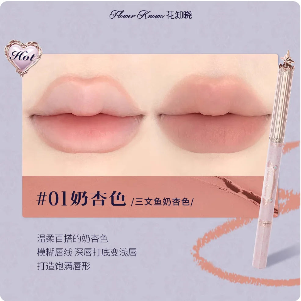 Unicorn Lipstick Pencil Lip Liner & Contouring Lip Makeup Kit - Nude Shades