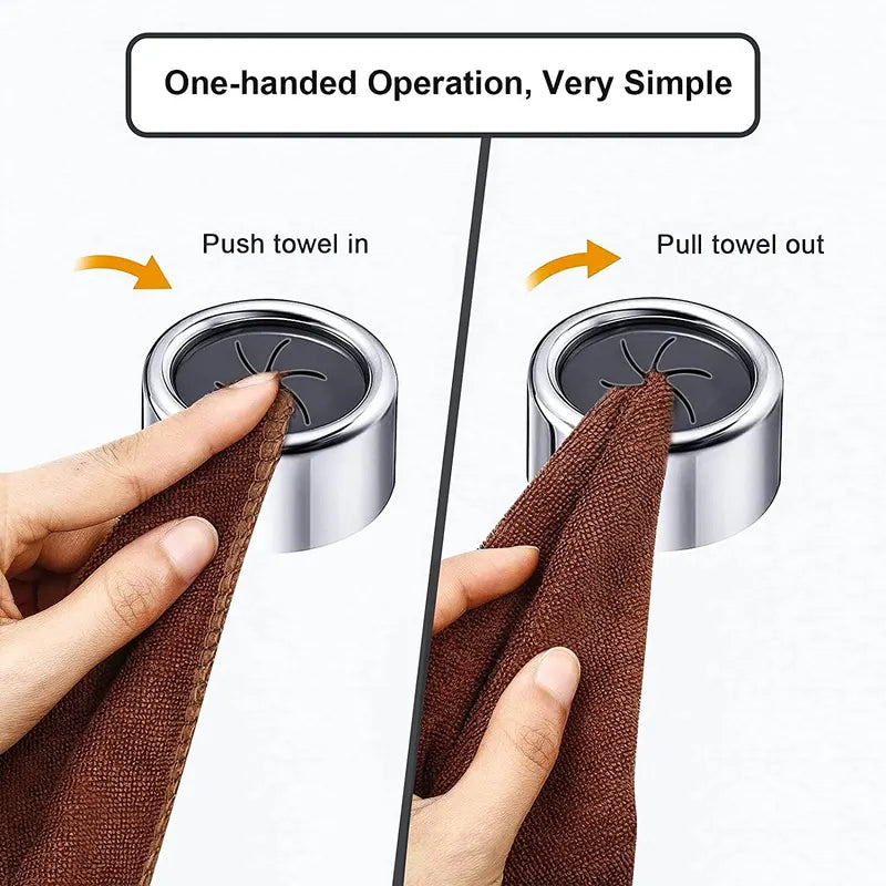 3PCS Wall Hanging Dishcloth Clips Non-Punching Kitchen Storage Hooks